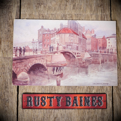 Postcard whitby bridge 1908 - postcard,,