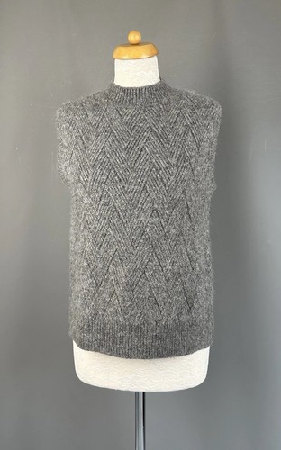 Grey wool blend cable - wool,