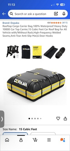 Rooftop cargo carrier bag 100 - cargo,