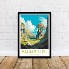 Malham Cove Travel Poster 