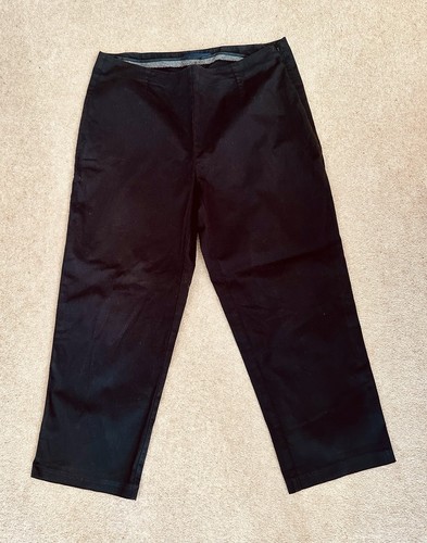 Ladies black cropped - m&s,