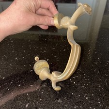 Antique Brass Door Knocker Victorian Old Vintage Striker Strike Plate