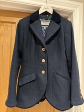 JOULES Tweed Jacket UK 10 Navy