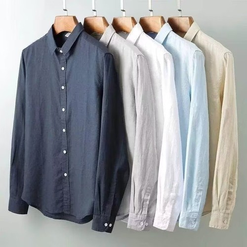 Men casual shirt solid color - men's,