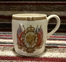 King George V Queen Mary Silver Jubilee Handled Mug Cup 1910 1935