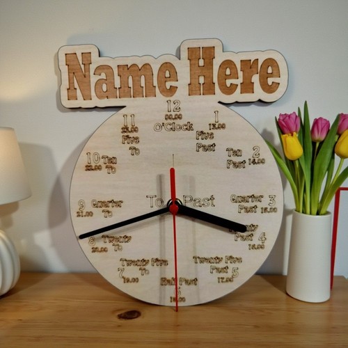 Childs wall clock - , personalised
