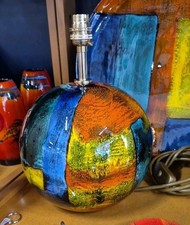 Studio Poole pottery table lamp Ball Large  Gemstones Offers Invited Always