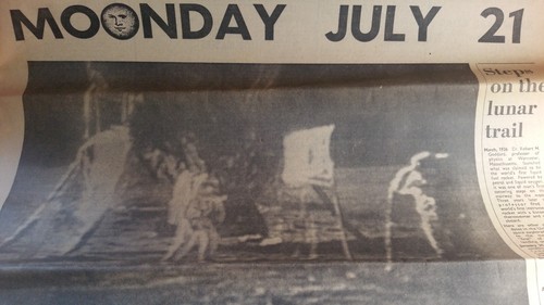 1969 moon landing newspaper - 1969,