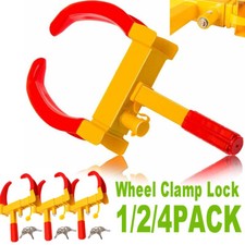 1-4PCS Wheel Lock Anti Theft Wheel Clamp 4 Mobility Scooter Disabled Bike Car RV
