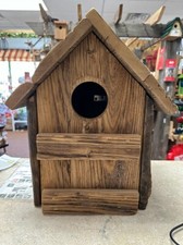 Large Screech Owl House – Reclaimed Mushroom Wood Outdoor Garden Birdhouse