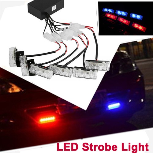 Leds car blue strobe emer - 3,