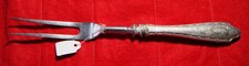 ONEIDA SILVER OHS509 Small Sterling-Handled Carving Fork, with Guard