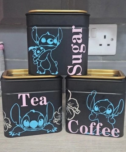 Disney stitch tea coffee - tea, sugar