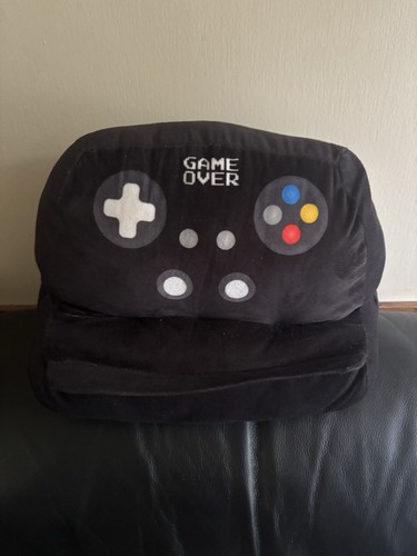Game remote pillow black - remote,