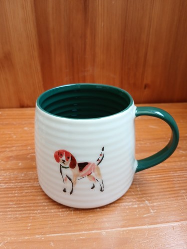 Home dark green cream mug - home,