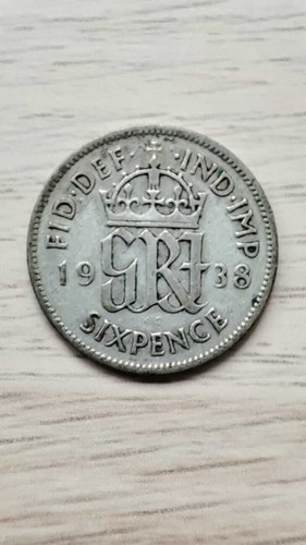 1938 1950 george - vi, sixpence