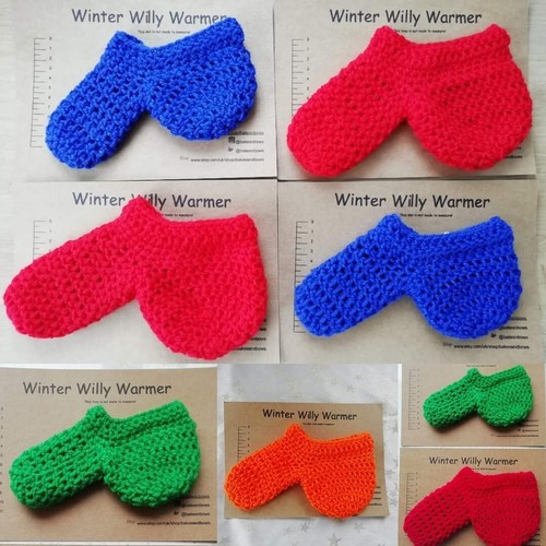 Blue winter willy warmer - blue,