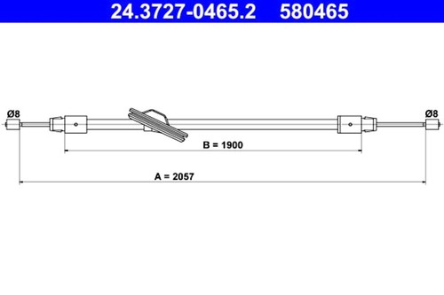 Parking brake cable - brake,