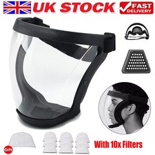 2x Anti-fog Full Face Shield