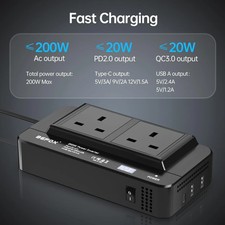 200W Car Power Inverter 6 in 1