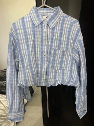 Blue white striped long - xs,