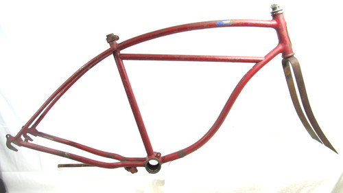 Schwinn straightbar frame fork - frame,