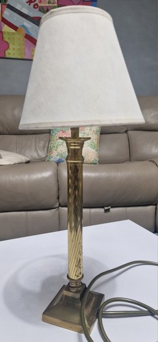 Vintage brass candlestick - vintage,