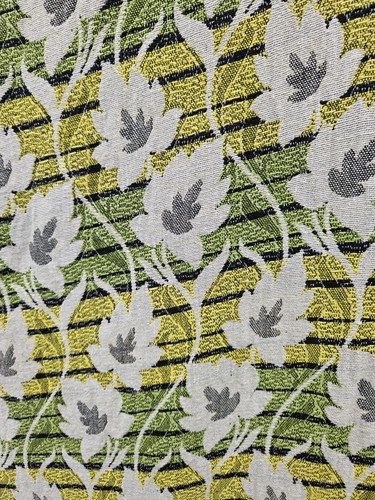 1950s fabric leaf design w44 - design, x