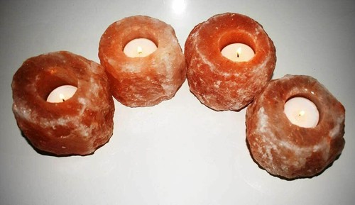 Himalayan salt candle - 4x,