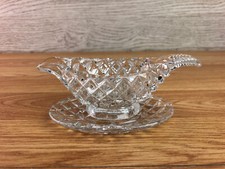 Small Diamond Cut Glass Sauce