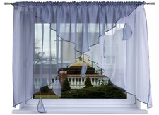 Voile Curtain With Leaves -