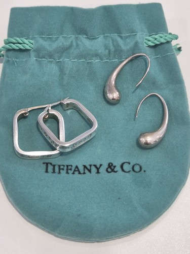 Tiffany square earrings - co,