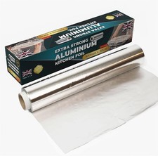 Extra Long Heavy Duty Aluminium Foil Roll 30 m × 30 cm Kitchen, BBQ Catering Use