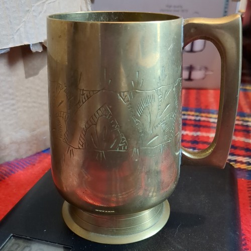 Vintage brass unique carved - brass,