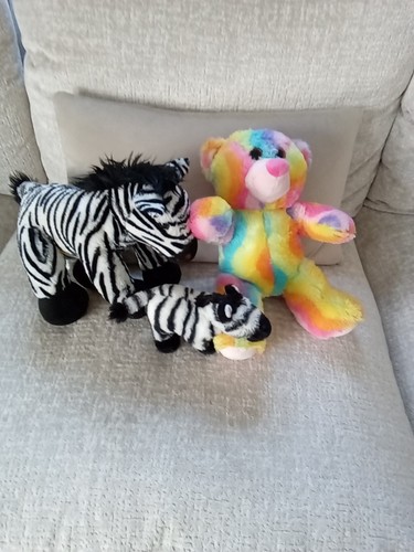 Three soft toys - three, two