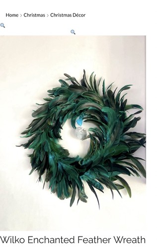 Wilko enchanted feather wreath - wilko,