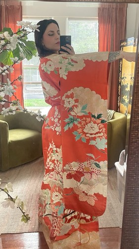 Real silk vintage - , kimono