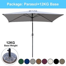 2x3m Garden Parasol Sun Shade