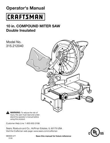 Owner manual parts sears - &,
