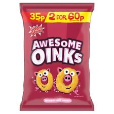Golden Wonder Awesome Oinks Bacon Flavour Snacks 22g X 36 Free Delivery  £12.99