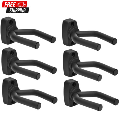 Guitar wall mount hanger 6pcs - guitar,