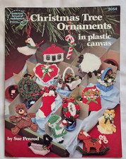 AMERICAN SCHOOL OF NEEDLEWORK CHRISTMAS TREE ORNAMENTS IN PLASTIC CANVAS LEAFLET