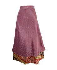 Sari Silk Wrap Skirt 2XL 70"