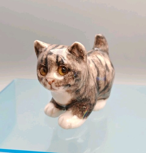 Winstanley pottery tabby cat - winstanley,