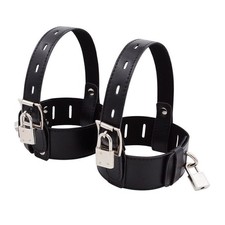 Red Lockable PULeather Ankle