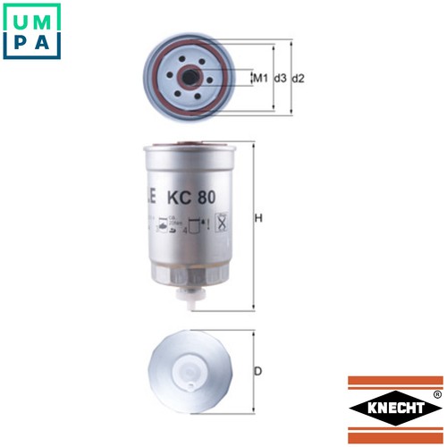 Fuel filter for - 80, vw