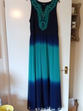 Roman Beautiful Maxi/prom Dress , in blue shades, size 18. Unworn due to illness