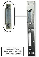 Lockmaster Mila Master Upvc Door Centre Latch Keep Strike Plate 52mm Screw Fix