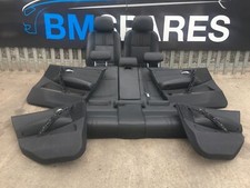 BMW X3 E83 M SPORT 03-10 HEATED BLACK LEATHER FRONT + REAR SEATS & DOOR CARDS 
