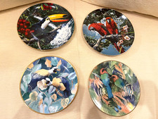 FOUR BIRD PLATES TOUCAN &